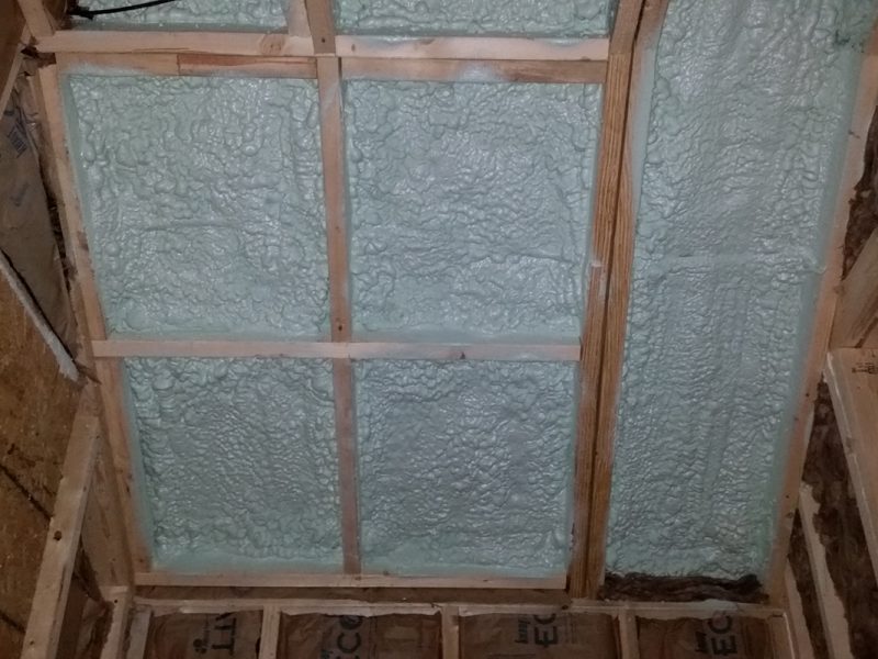 Foam Insulation on Ceiling